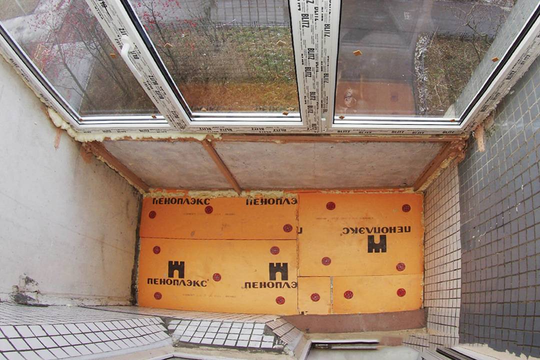 Утепление пола на балконе пеноплексом: характеристики материала + инструкция по монтажу