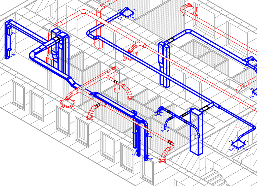 Схема отопления 2-х этажного частного дома: виды разводки и расчет оборудования