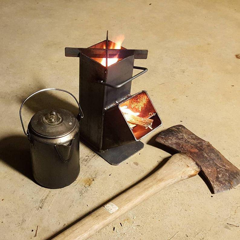 Ракетная печь: чертежи, реактивная печка-ракета длительного горения из кирпича своими руками, робинзон, огниво, схема и размеры