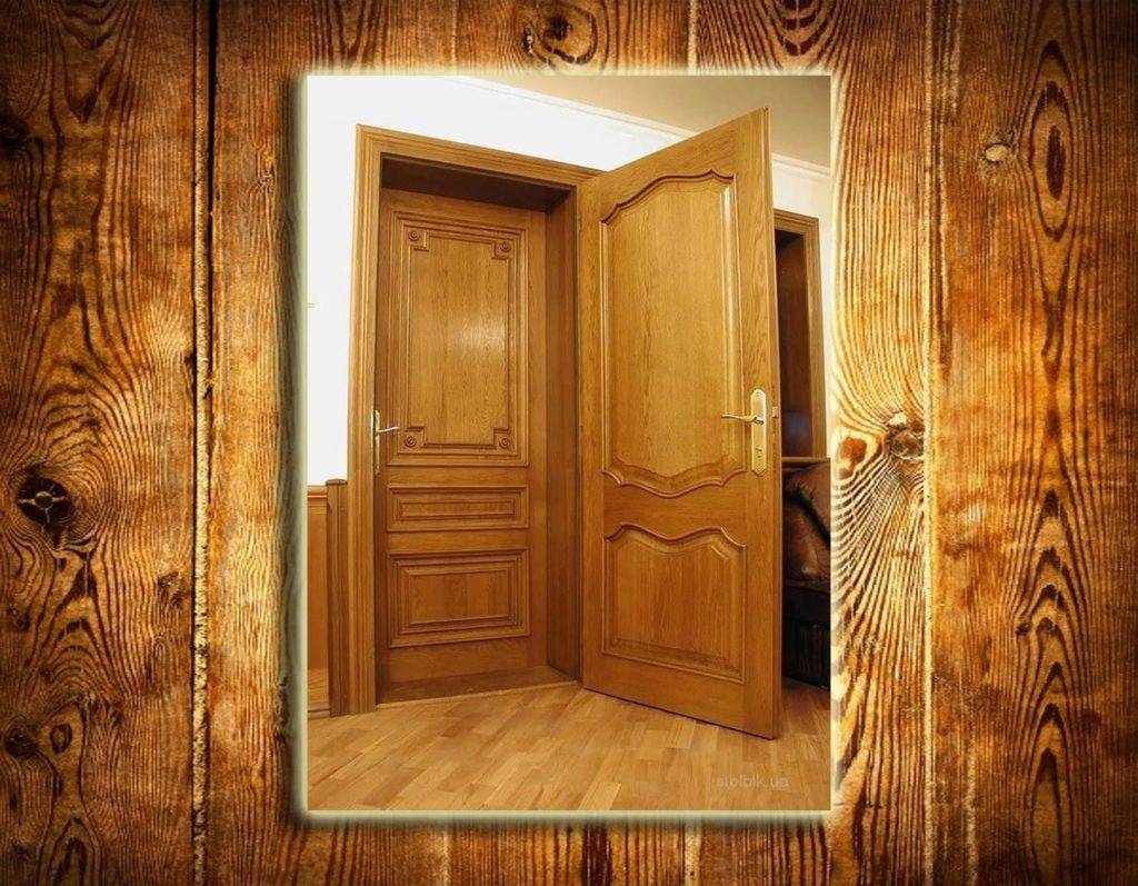 Дверь из клееной древесины