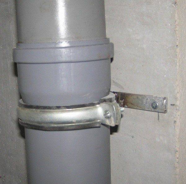 Крепление для канализационных труб: снип и правила монтажа