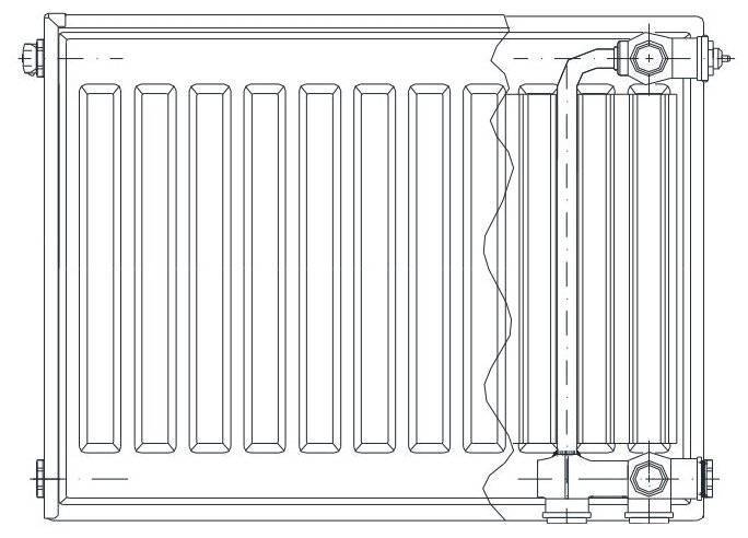 Стальной панельный радиатор kermi: модельный ряд, технические характеристики, особенности установки и ухода, а также схема нижнего подключения керми fko и информация о торговой марке