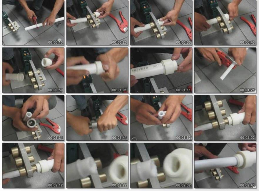 Сварка полипропиленовых труб: технология, аппарат и паяльник, температура сваривания изделий большого диаметра