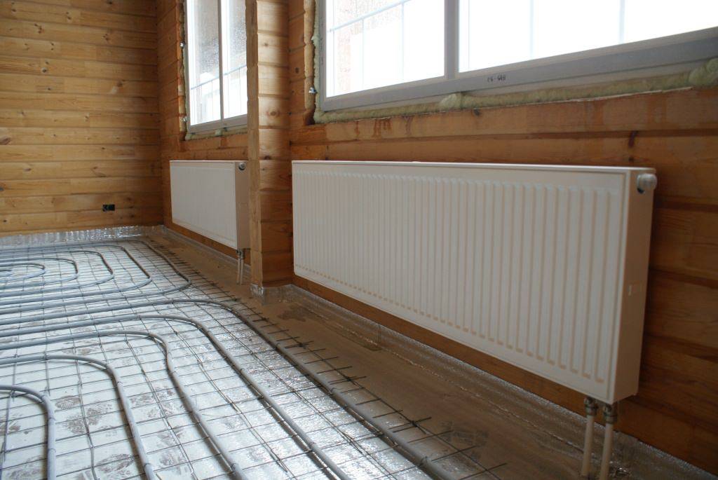Система отопления в деревянном доме твердотопливным, газовым котлом выбор печи и схема проекта - профилированный брус