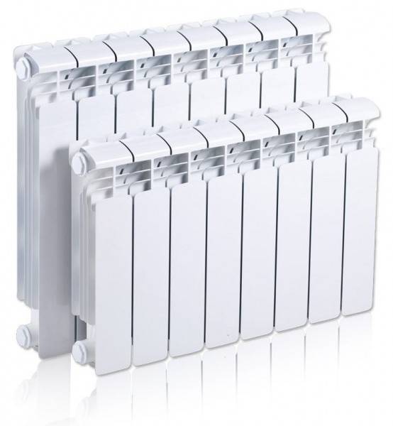 Биметаллические радиаторы отопления: технические характеристики, особенности устройства, какая допустимая теплоотдача одной секции батарей, какую площадь может обогреть данный агрегат, выбор, расчет к
