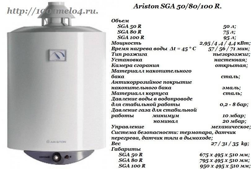 Газовые колонки Аристон (Ariston): техническая характеристика .