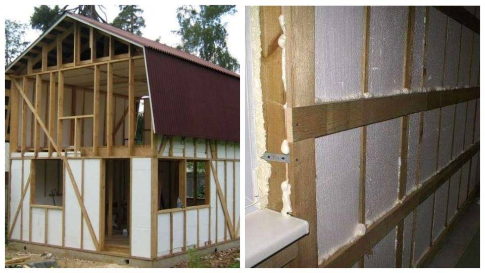 Как обшить деревянный дом пенопластом: преимущества и недостатки
