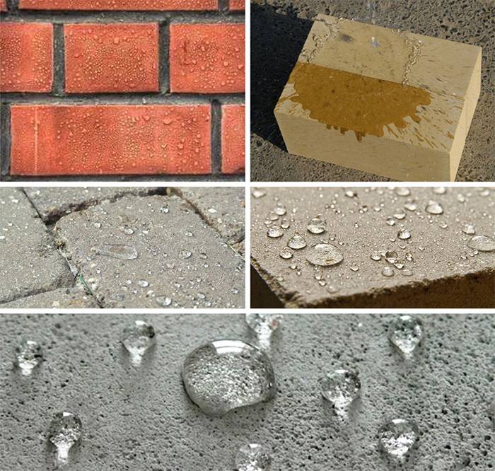 Гидрофобизация бетона, кирпичной кладки - что это такое?