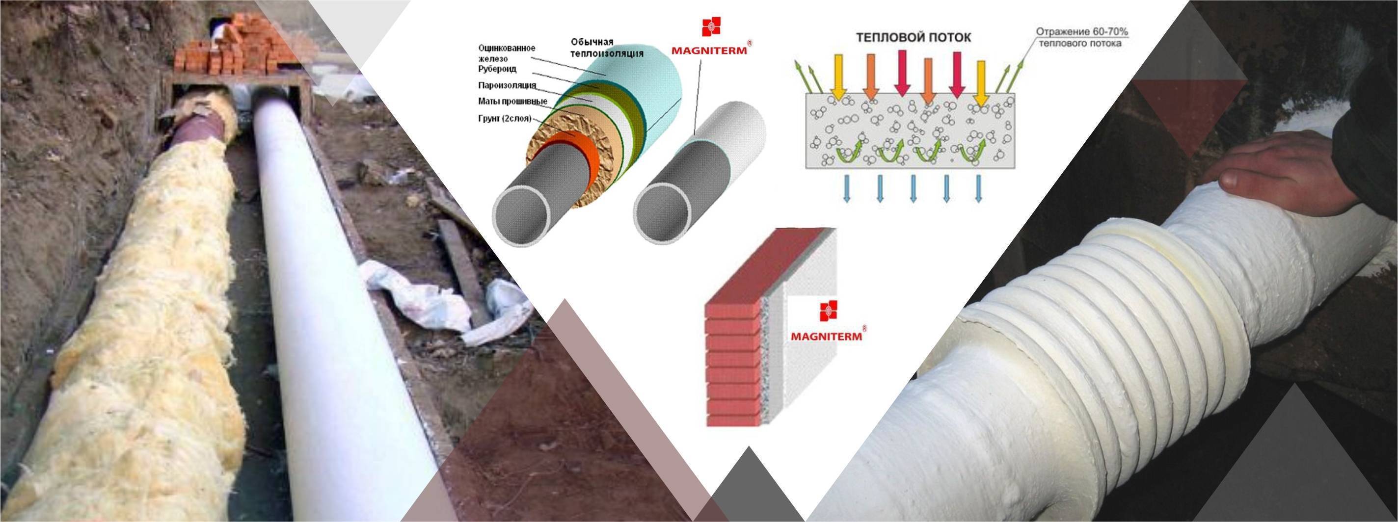 Изоляция трубопроводов: разновидности изоляторов для разных типов труб