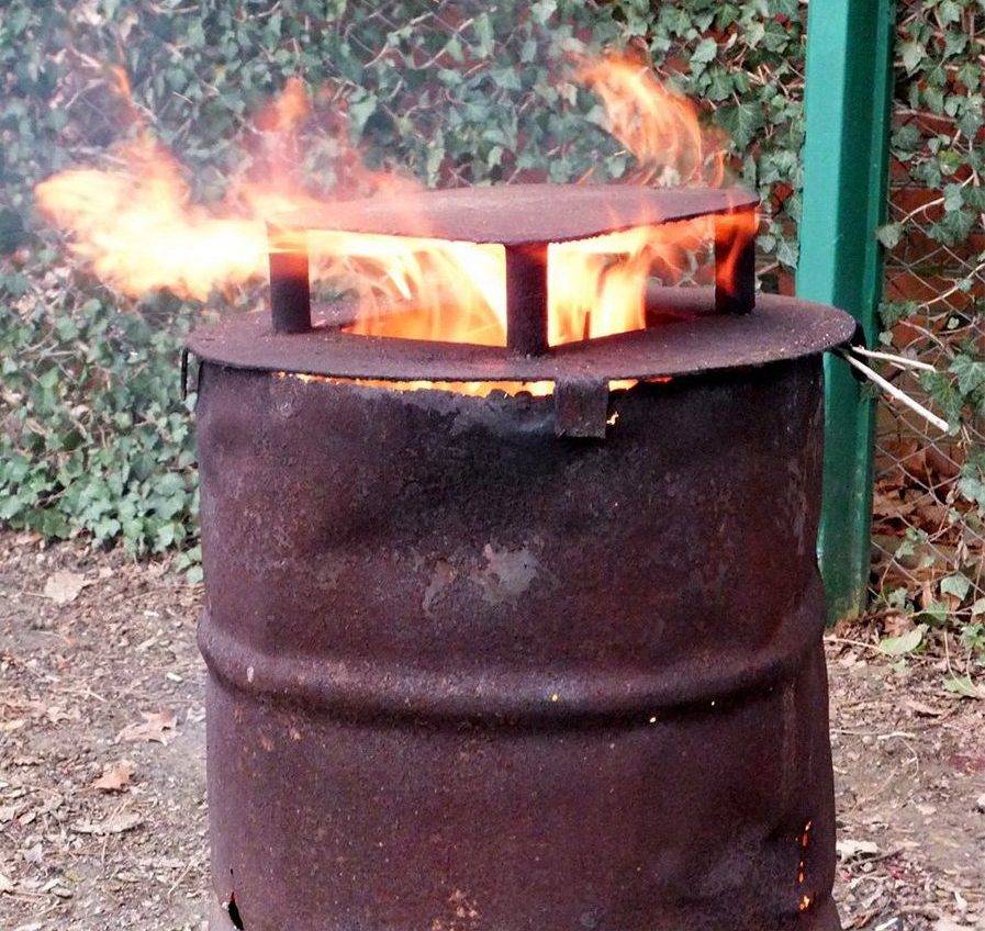 Бочка для сжигания мусора: как сделать мусоросжигатель своими руками, как приспособить железную печку на даче