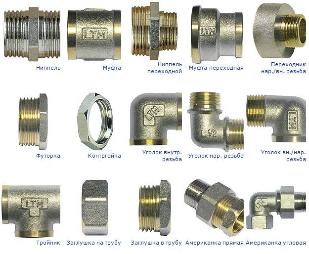 Фитинги для стальных труб, основные разновидности, компрессионные и металлические, обжимной фитинг