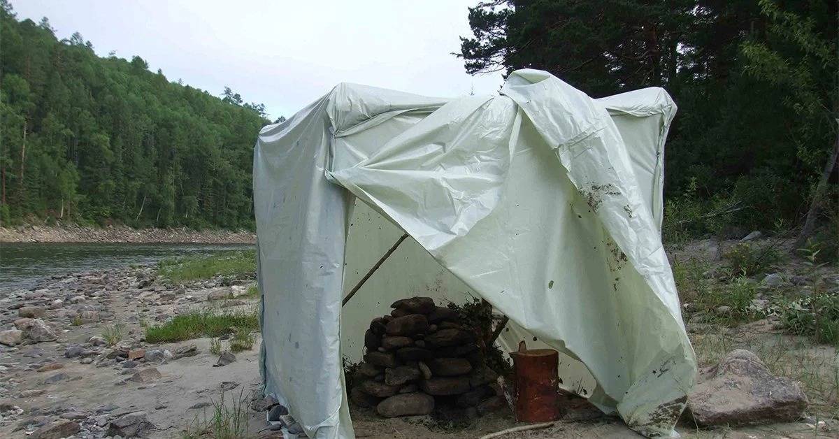 Походная баня-палатка: описываем по порядку